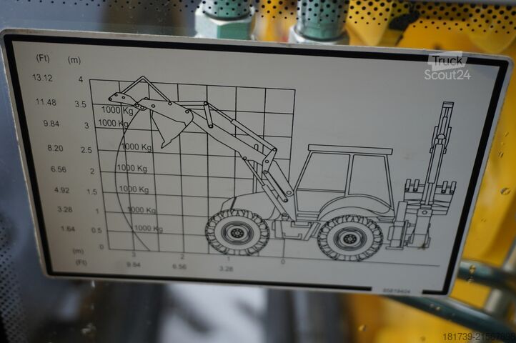 Graaaflaadmachine New Holland B 115 C backhoe loader / 1000 MTH !