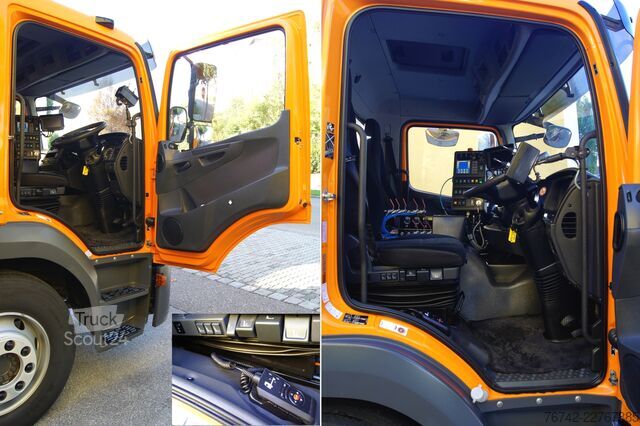 Sweeper truck Mercedes-Benz ATEGO 1324 /E 6/TÜV/FAUN Viajet 6 R+L+H Aufbaumotor
