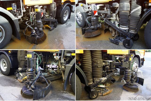 Sweeper truck Mercedes-Benz ATEGO 1324 /E 6/TÜV/FAUN Viajet 6 R+L+H Aufbaumotor