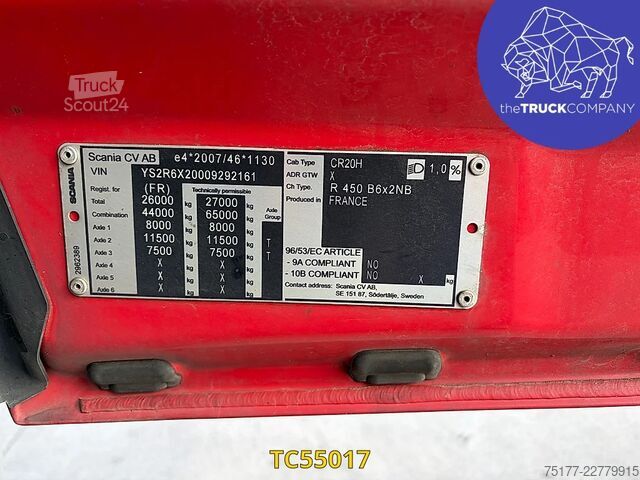 Lona deslizante Scania R 450