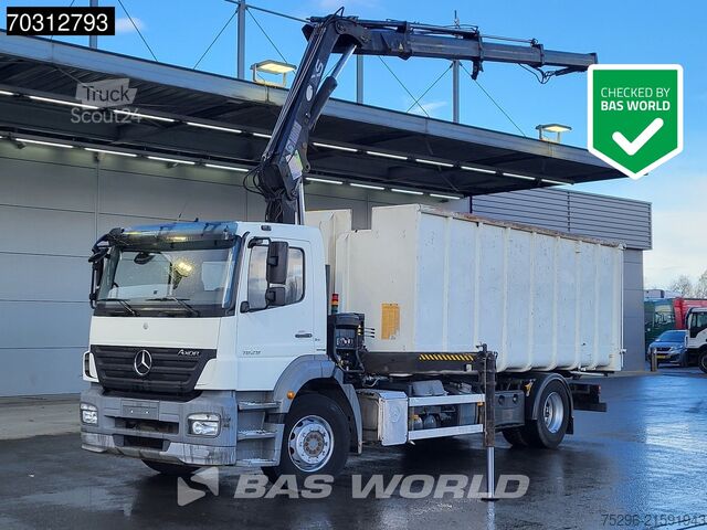 Самосвал с краном Mercedes Axor 1829 Axor 4X2 HIAB 166 BS-3000 Kran Crane ...