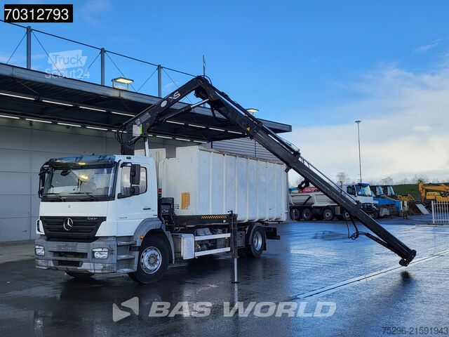 Самосвал с краном Mercedes Axor 1829 Axor 4X2 HIAB 166 BS-3000 Kran Crane ...