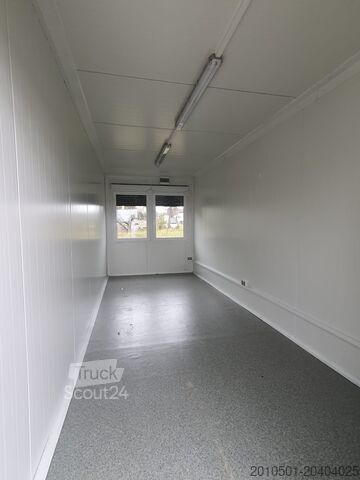 Живий контейнер 20FT hochwertiger Bürocontainer 2 Fenster, Farbe dunkelgrau