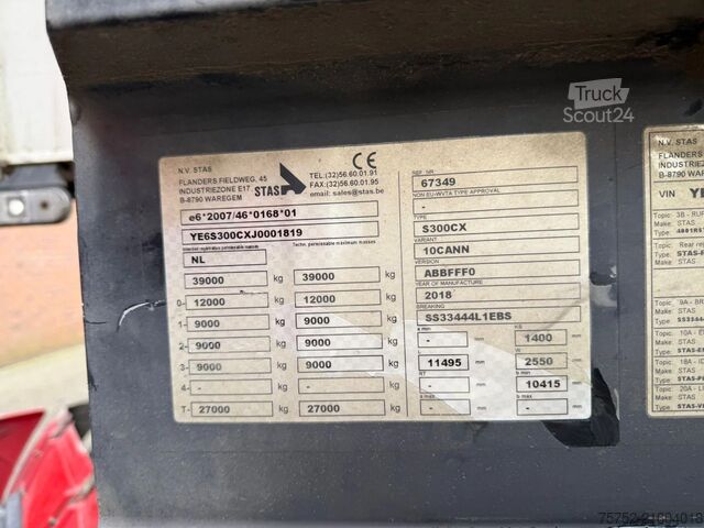 Camion de gunoi Stas S300CX S300CX 55m3 Alcoa Klep deuren 2 Graanlui...