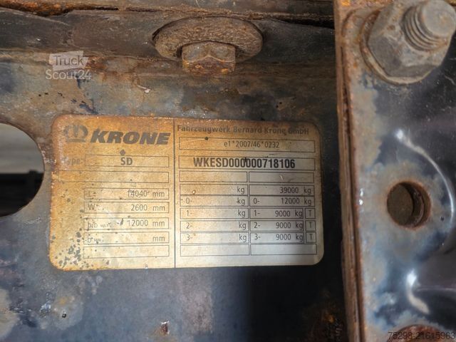 Reefer semitrailer KRONE SD/Trennwand/Doppelverd./ Doppelst./ATP/TIR
