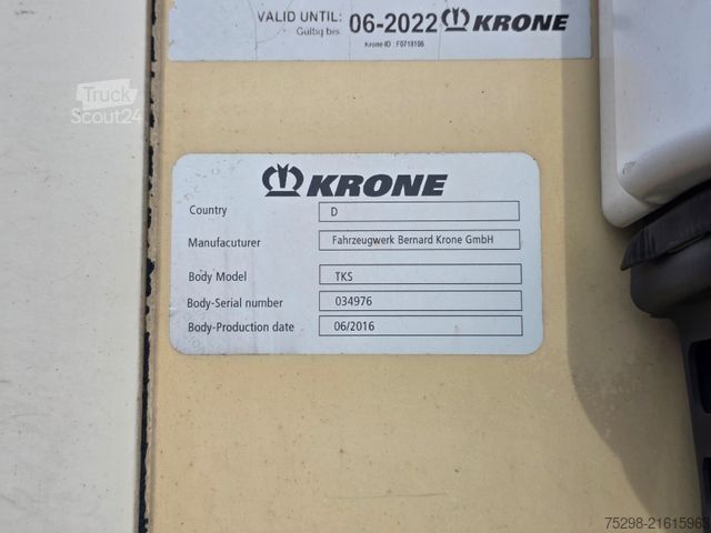 Reefer semitrailer KRONE SD/Trennwand/Doppelverd./ Doppelst./ATP/TIR