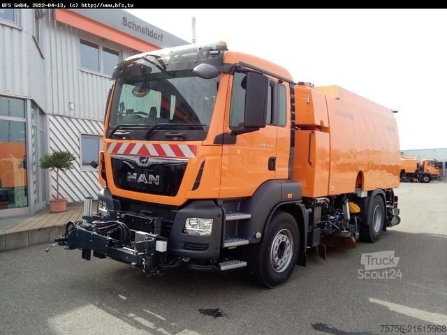 Road sweeper MAN TGS 18.400 4X2 BL BEAM S9000 Rotorcleaner, 280ba