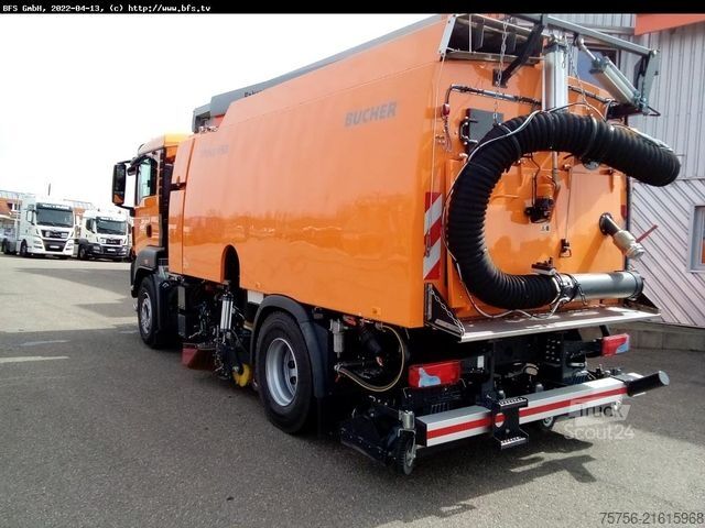 Road sweeper MAN TGS 18.400 4X2 BL BEAM S9000 Rotorcleaner, 280ba