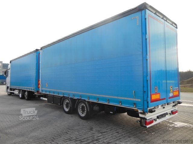 Flatbed truck MERCEDES-BENZ ACTROS 2553, 6X2, JUMBO 120M3, DURCHLADEN, TOP!