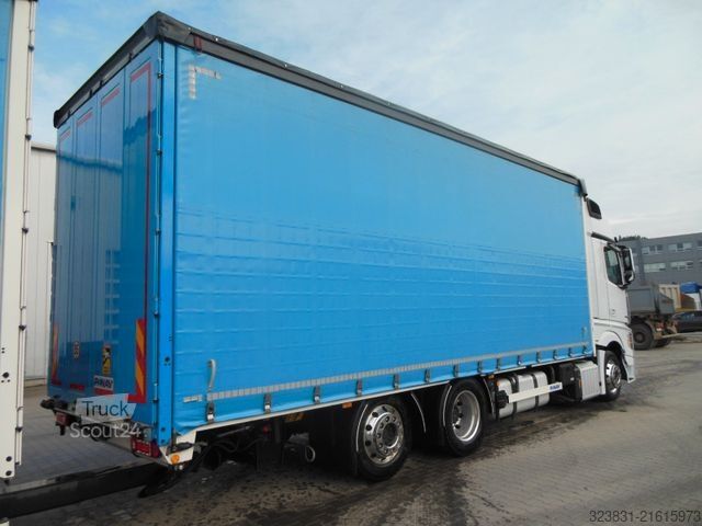 Flatbed truck MERCEDES-BENZ ACTROS 2553, 6X2, JUMBO 120M3, DURCHLADEN, TOP!
