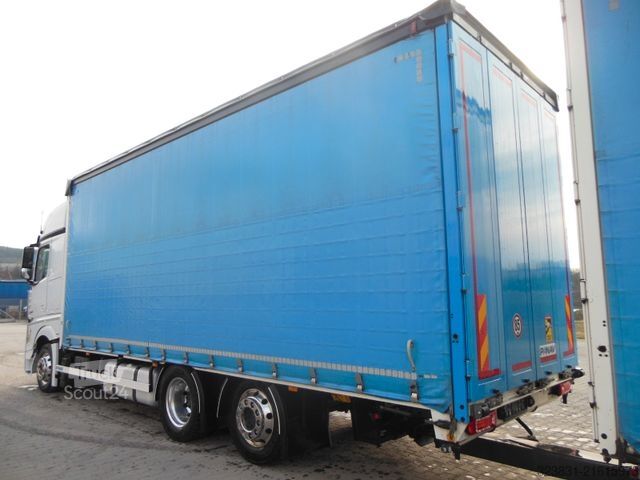 Flatbed truck MERCEDES-BENZ ACTROS 2553, 6X2, JUMBO 120M3, DURCHLADEN, TOP!