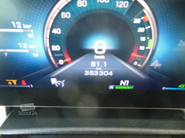 Flatbed truck MERCEDES-BENZ ACTROS 2553, 6X2, JUMBO 120M3, DURCHLADEN, TOP!