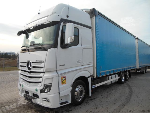 Джамбо-вантажівка MERCEDES-BENZ ACTROS 2553, 6X2, JUMBO 120M3, DURCHLADEN, TOP!