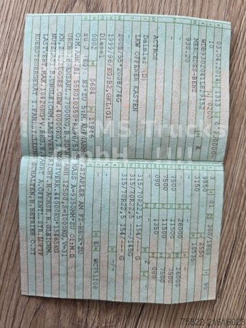 Вантажівка з відкритою платформою MERCEDES-BENZ Actros 2541 / lenk+lift / ADR / German