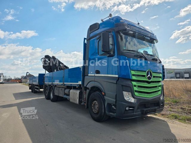 Truck mounted crane MERCEDES-BENZ Actros 2543 / 27m Hiab 288 Kran Flyjib / WINCH