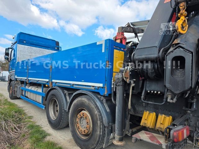 Вантажівка з відкритою платформою MERCEDES-BENZ Actros 2543 / 27m Hiab 288 Kran Flyjib / WINCH
