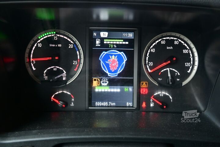 Plattewagen met zeil Scania R440 6x2 E6 mit AdBlue Retarder LBW ADR Lenkachs