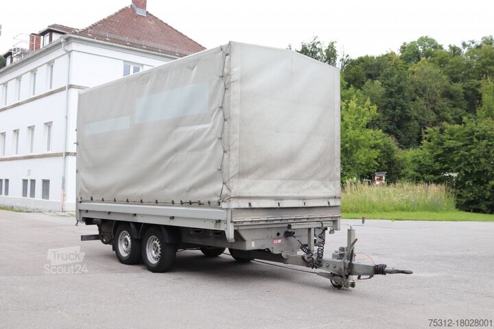 Otwarta przyczepa z plandeką  HRB GTP 3542  LBW Tandem Bordwände Durchladen