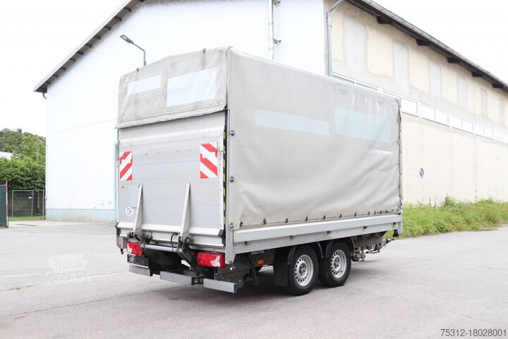 Otevřený přívěs s plachtou HRB GTP 3542 LBW Tandem Bordwände Durchladen