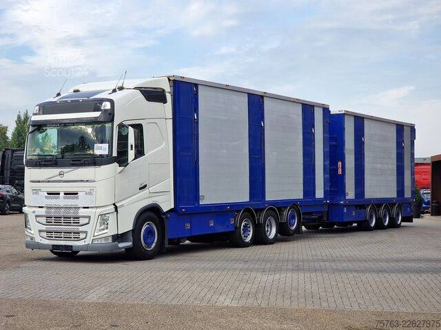 Превоз на едър рогат добитък Volvo FH 13.500 Globetrotter 8x2*6 - 3 deck livestock...