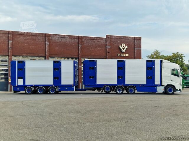 Превоз на едър рогат добитък Volvo FH 13.500 Globetrotter 8x2*6 - 3 deck livestock...