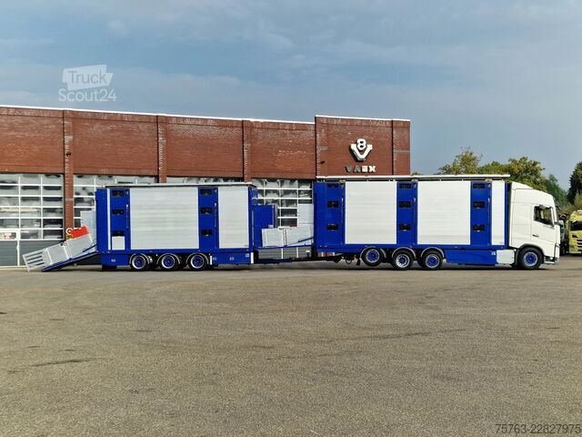 Перевезення великої рогатої худоби Volvo FH 13.500 Globetrotter 8x2*6 - 3 deck livestock...