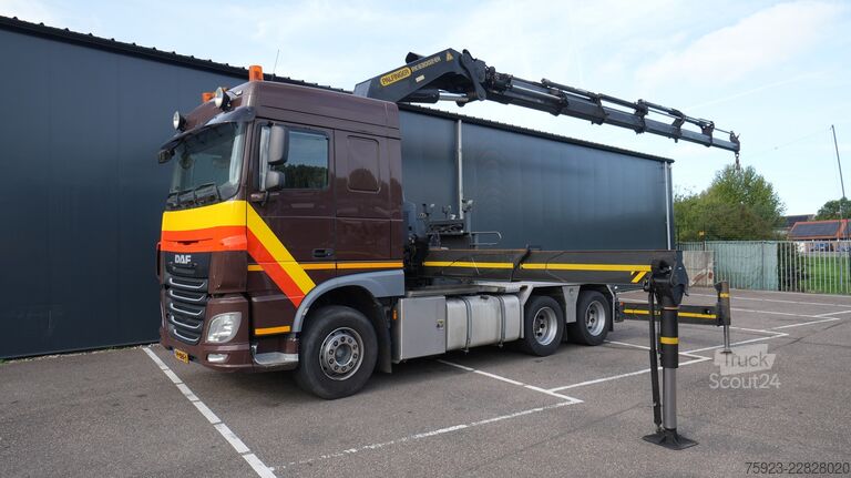 DAF XF 460 6x2 tahač s jeřábem Palfinger PK 63002 EH DAF XF 460 6x2 tracto runit with Palfinger PK 63002...