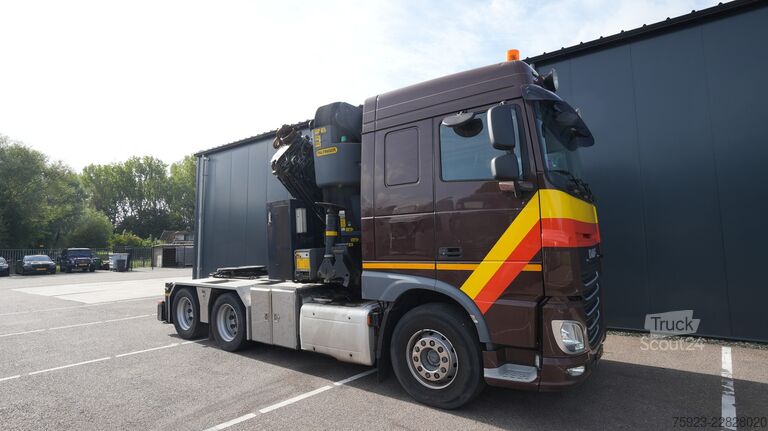 DAF XF 460 6x2 tahač s jeřábem Palfinger PK 63002 EH DAF XF 460 6x2 tracto runit with Palfinger PK 63002...