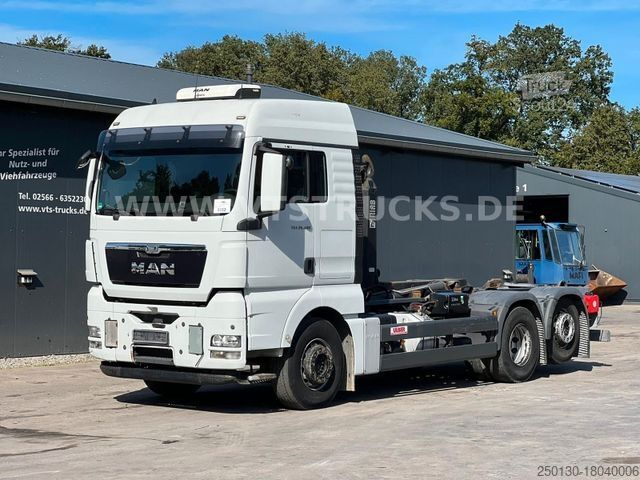 Kroklastebil MAN TGX 26.480 6x2 Euro 5 HIAB-Abrollkipper