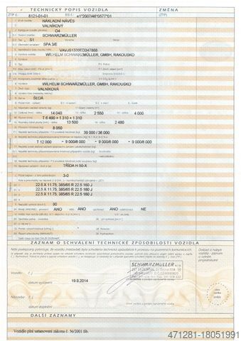 Semirremolque con piso móvil SCHWARZMÜLLER SPA 3/E - WALKINGFLOOR - 87 m3