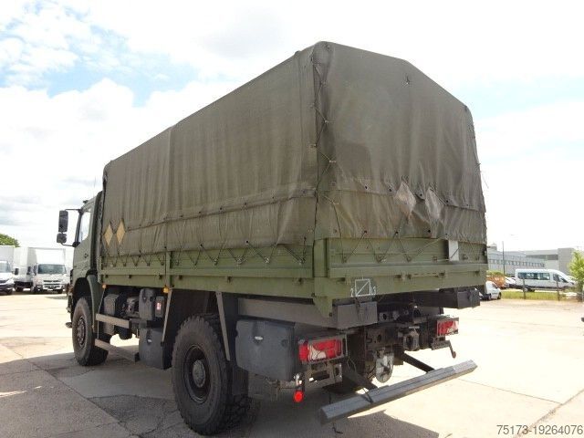 Plattewagen met zeil MERCEDES-BENZ AXOR 1829 A 4X4 Klima Standhz. ALLRAD