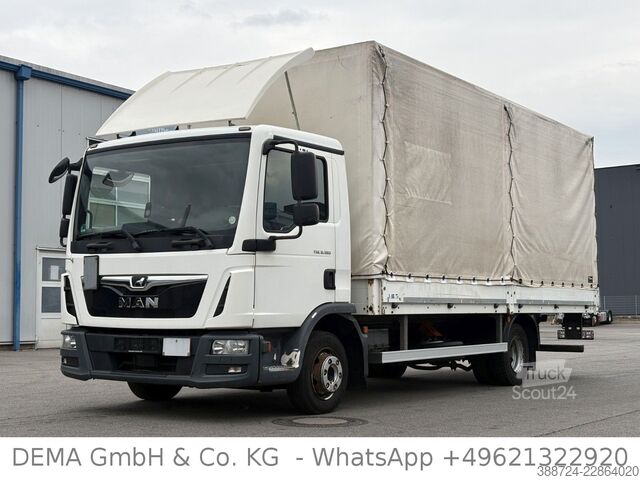 Samochód dostawczy z plandeką MAN TGL 8.180*E6c*Schalt*AHK*3-Sitze*Klima*TÜV*