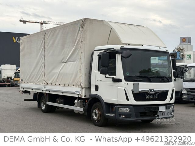 Samochód dostawczy z plandeką MAN TGL 8.180*E6c*Schalt*AHK*3-Sitze*Klima*TÜV*