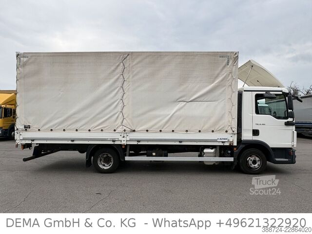 Samochód dostawczy z plandeką MAN TGL 8.180*E6c*Schalt*AHK*3-Sitze*Klima*TÜV*
