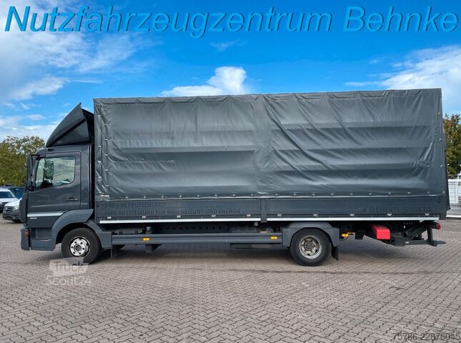 Aizkaru sānu furgons MERCEDES-BENZ Atego 818 BL/ 6.9m Pritsche/ Autom/ AC/ Standhzg