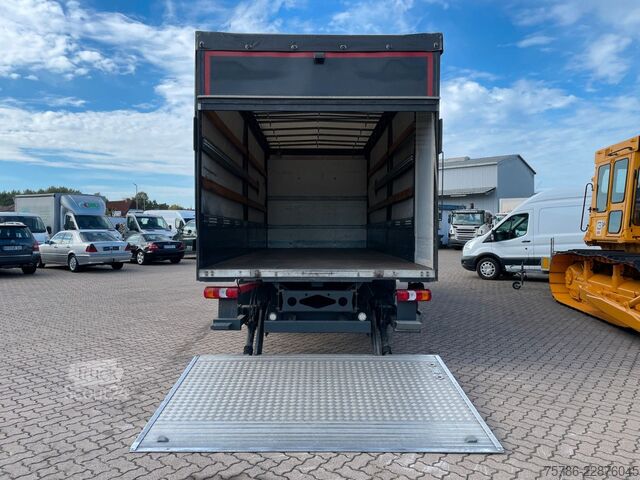 Aizkaru sānu furgons MERCEDES-BENZ Atego 818 BL/ 6.9m Pritsche/ Autom/ AC/ Standhzg