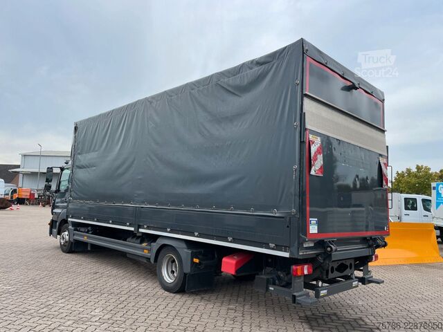 Aizkaru sānu furgons MERCEDES-BENZ Atego 818 BL/ 6.9m Pritsche/ Autom/ AC/ Standhzg