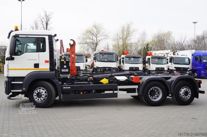 Camion cu cârlig MAN TGS 26.440 6x2 E6/ Dalby hooklift 21 t