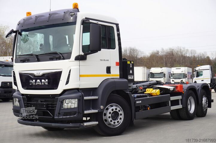 Camion cu cârlig MAN TGS 26.440 6x2 E6/ Dalby hooklift 21 t