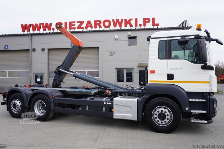 Camion cu cârlig MAN TGS 26.440 6x2 E6/ Dalby hooklift 21 t