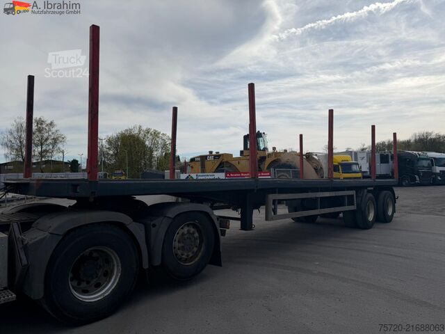 Holztransport Auflieger Huttner SAR-34/2L  gelenkt BPW Achsen auch als Komplettzug möglich Trommelbremse