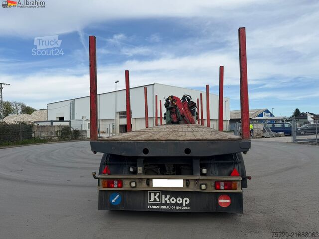 Holztransport Auflieger Huttner SAR-34/2L  gelenkt BPW Achsen auch als Komplettzug möglich Trommelbremse