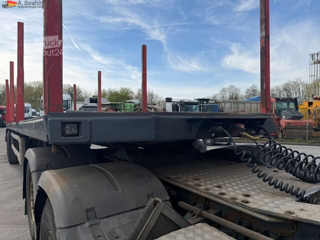 Holztransport Auflieger Huttner SAR-34/2L  gelenkt BPW Achsen auch als Komplettzug möglich Trommelbremse