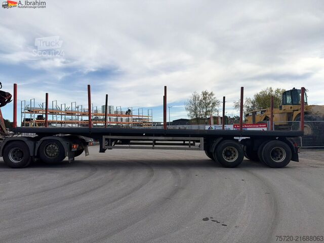 Holztransport Auflieger Huttner SAR-34/2L  gelenkt BPW Achsen auch als Komplettzug möglich Trommelbremse
