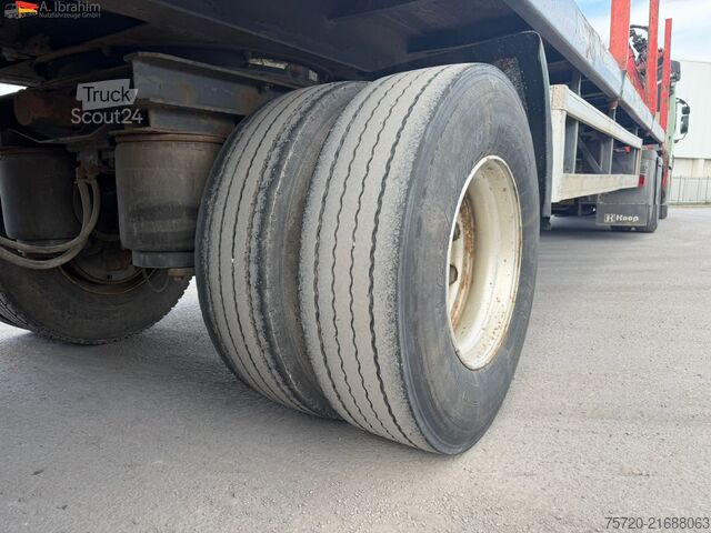 Holztransport Auflieger Huttner SAR-34/2L  gelenkt BPW Achsen auch als Komplettzug möglich Trommelbremse