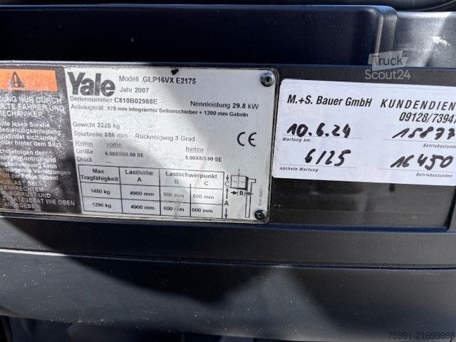 Dar koridorlu forklift YALE GLP 16 VX E2175