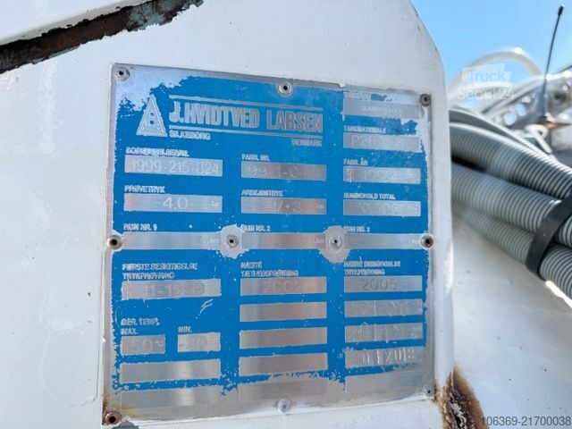 Vakuuminė cisterna sunkvežimis RENAULT T430 DTI 6x2 Hvidtved Larsen SLP 10.5 ADR