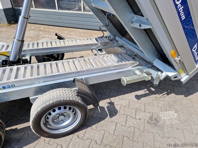 PKW-Anhänger trailershop riesig Debon PW 3.6 mit Bordwandaufsatz elektro