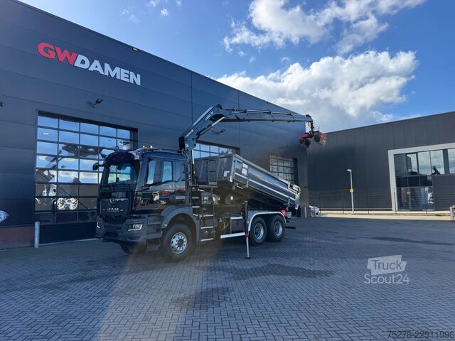 Трехсторонний опрокидыватель MAN TGS 33.470 6x4 3 zijdige Kipper/ Hiab 188 B-3 E...