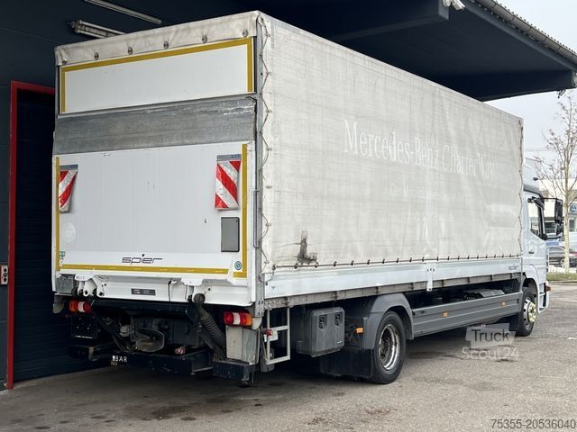 Ladbil med presenning MERCEDES-BENZ Atego 1230 Klima ACC Schlafkabine 7,2m P+P LBW